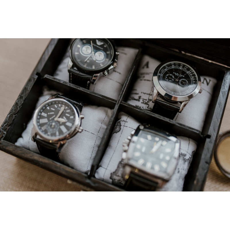 Wood box 4  watches