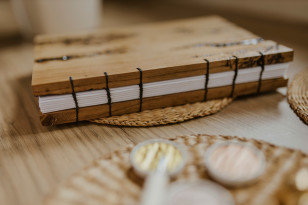Wood Guest Book