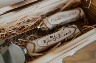 Personalisiertes Hochzeitsmesser Tortenheber mit Gravur und Messerset